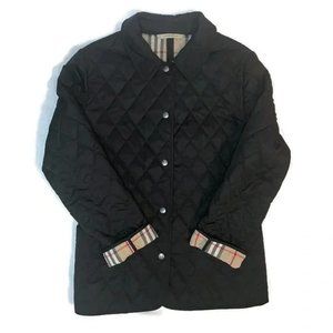 Burberry Women's Diamond Quilted Black Jacket